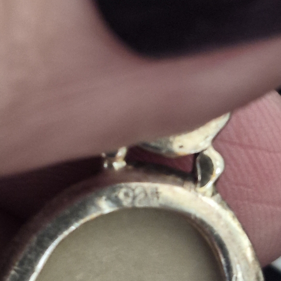 Artisan Silver and Cream Botanical Pendant - Picture 2 of 2